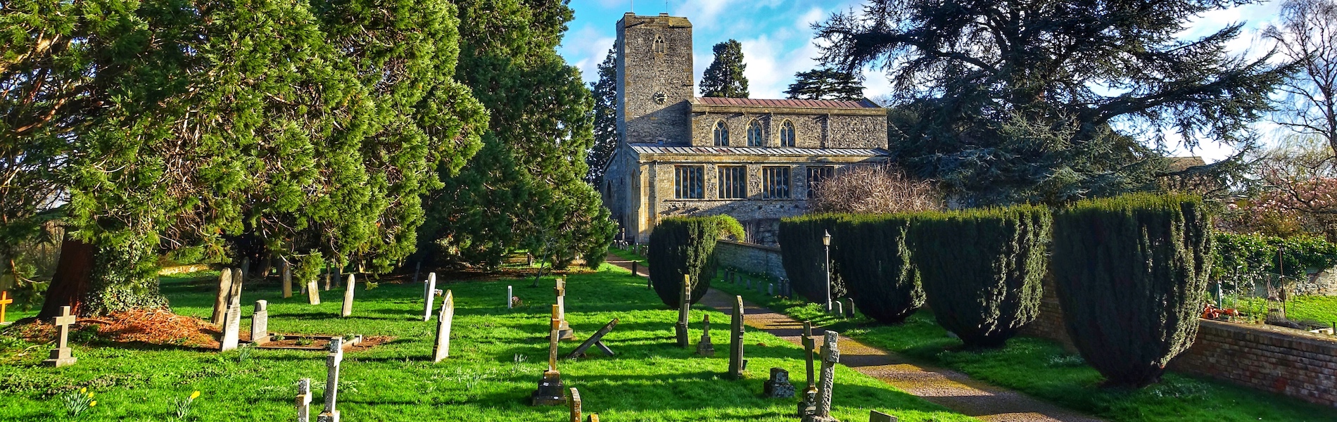 A photo of Deerhurst Church from the outside, from the graveyard. © Robert Bromberg Photography.
